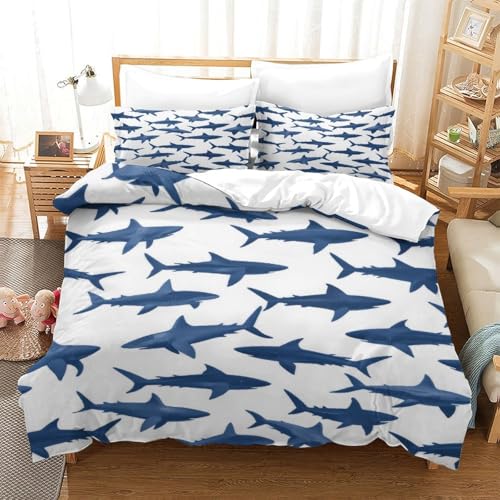 Parure de lit requin pour éliminer les draps rêches grâce à la microfibre douce