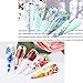 Makartt Nail Art Foil Glue Gel with Starry Sky Star Foil Stickers Set Nail Transfer Tips Nail Prints Manicure Art DIY 8ML, 10PCS (2.5cm100cm) Stickers, Natural Flower Nail Foil Stickers Curing Lamp Required P-72