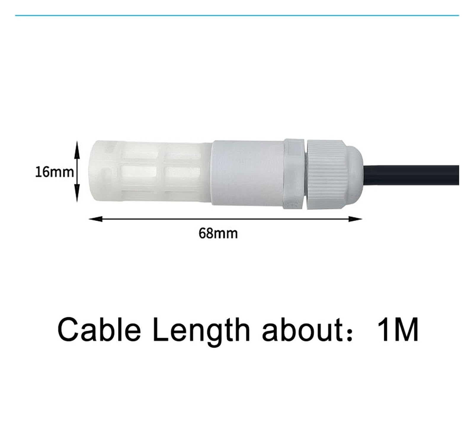 1 unidad de sensor digital temperatura y humedad SHTC3 SHT40 SHT30 SHT20 SHT41 SHT45 SHT31 SHT35 con sonda I2C/IIC, carcasa plástico resistente al agua(SHT35)