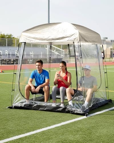 Abahub Clear Bubble Tent for 2-3 Peson, Sports Tent with Rainfly, Outdoor Screen House with Carrying Bag for Sport Event, Camping Fishing Cheering