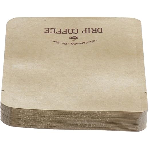 ATORSE 50Pieces Kraft Paper Coffee Bag Aluminum Foil For Ear