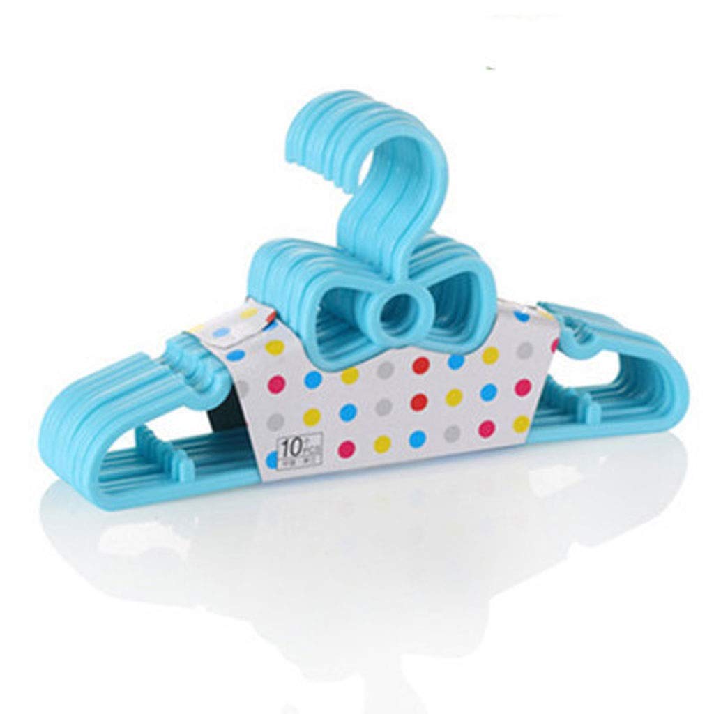 MOBYGKFY 5/10/20pcs child Hangers for Clothes Bowknot Plastic Non-slip Non-marking Household Drying Rack Clothes Dryer Closet Organizer Storage(A,Quantity 10)