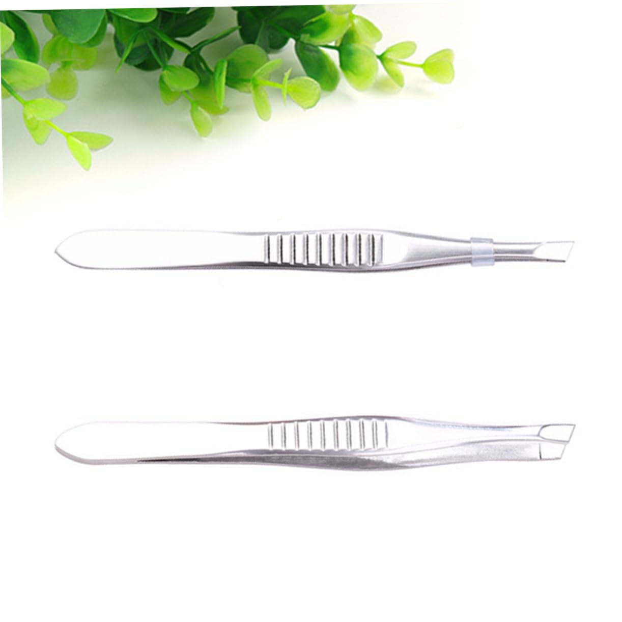 WRITWAA Eyebrow Clip Tweezers Stainless Steel Anti-slip Small Size for Hair Removal and Makeup Random