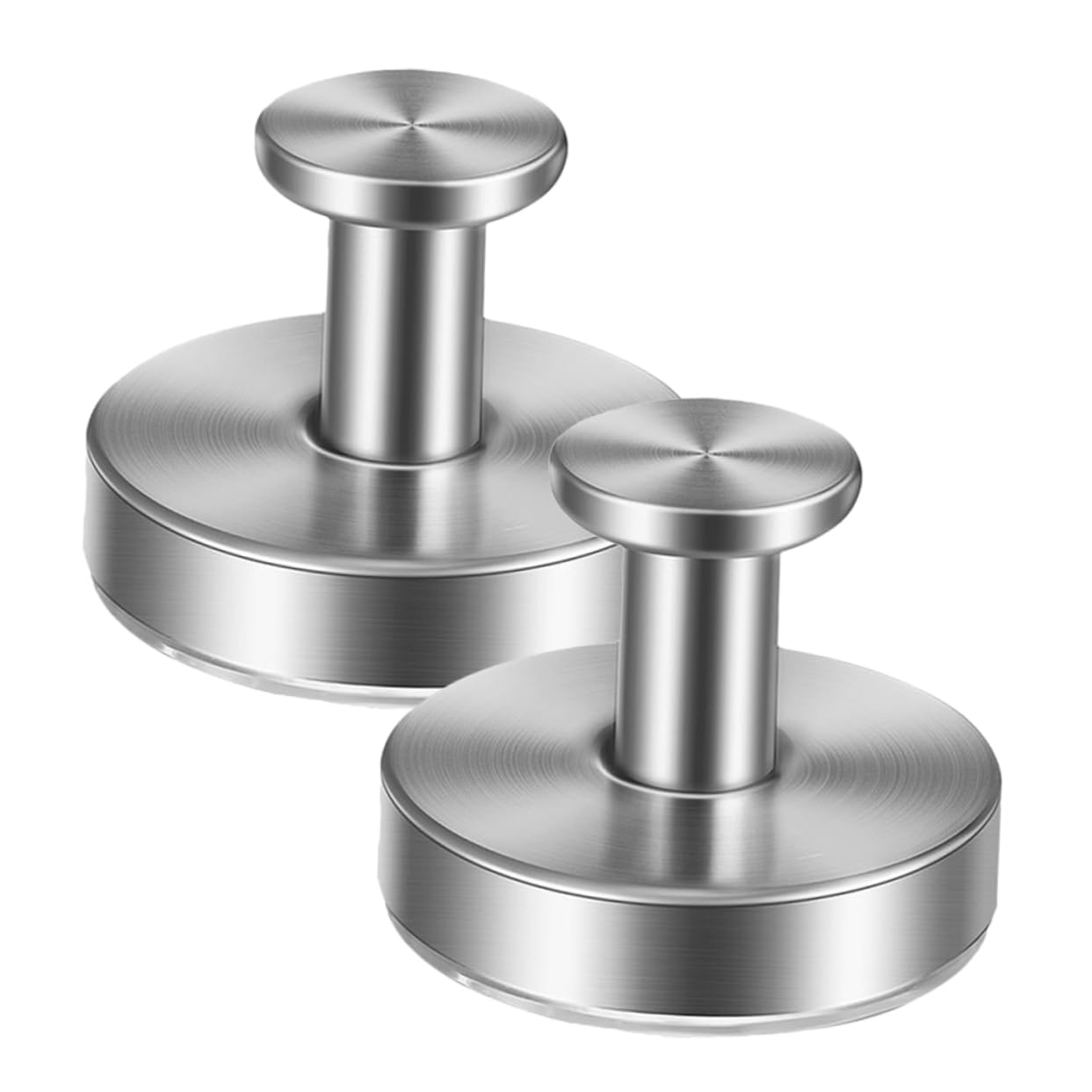 VILLCASE 2pcs Stainless Steel Kitchen Towel Hooks Silver Coat Hanger Suction Towel Hook Bathroom Hooks for Shower