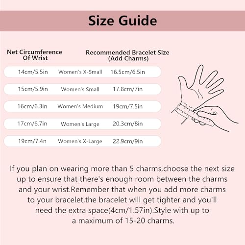 Charm Bracelet for Women 925 Sterling Silver Charm Snake Chain Bracelets Jewelry Gift for Her4