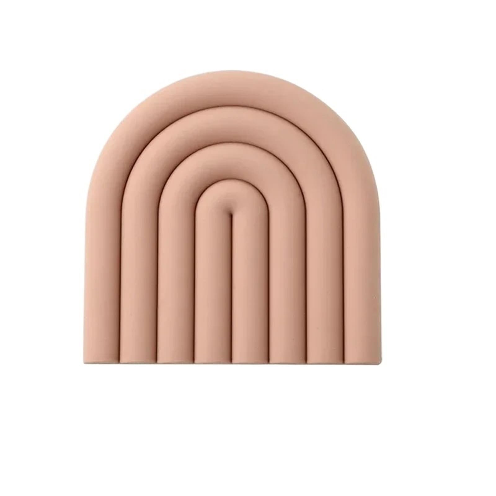 silicone trivet Table Mat, Silicone Trivet Rainbow Heat Mat Pot Holder For Kitchen 15x15cm 1-6 Pcs(15X15CM-4)