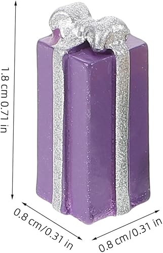 Miniatura 2 de 15 piezas de adornos de caja en miniatura de Navidad DIY caja de teléfono de Navidad artesanía decoración de adorno de espalda plana