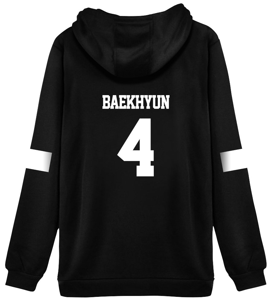 Kpop EXO Hoodie Sweater Xiumin Suho Lay Baekhyun Chanyeol Sehun Kai Jacket Pullover