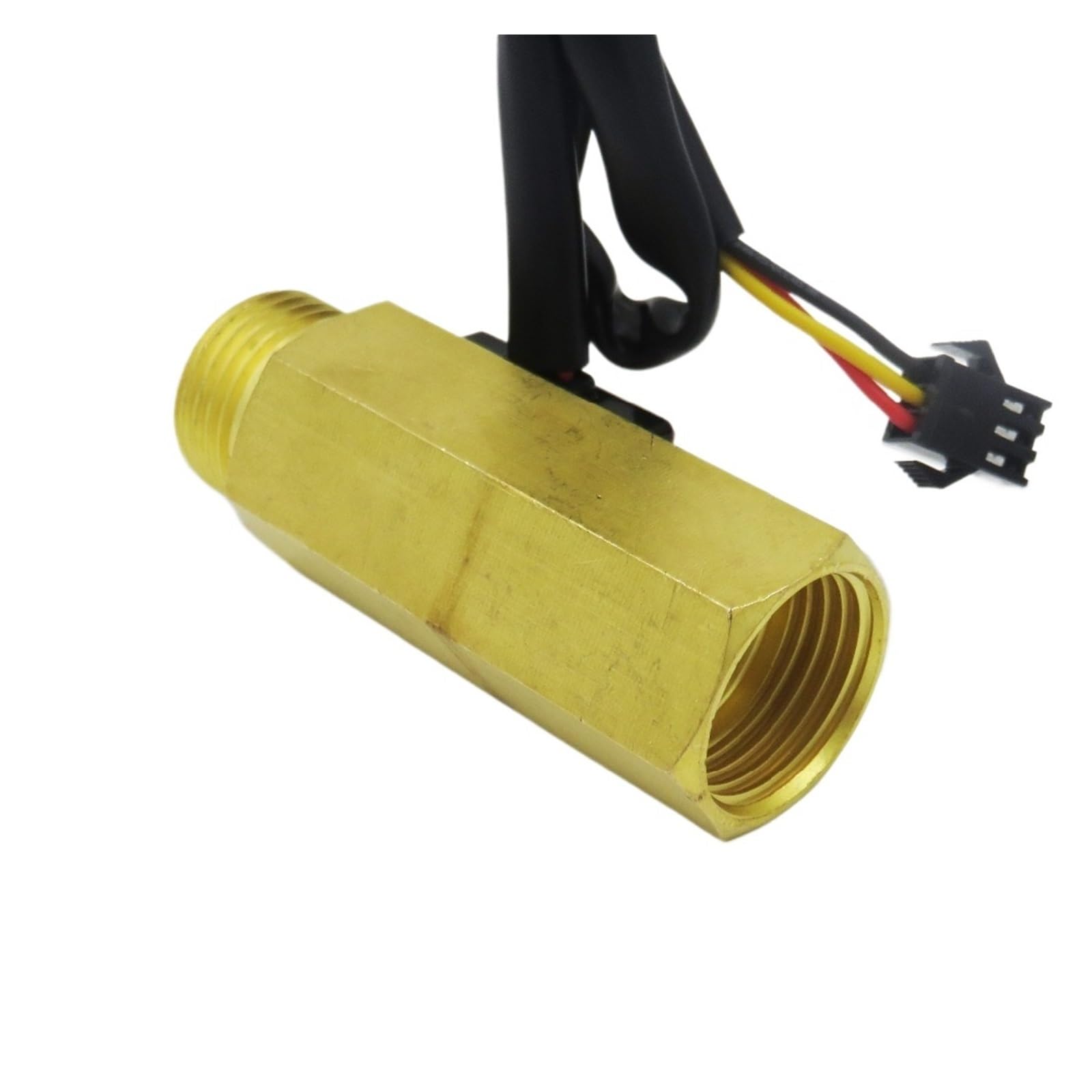 Flow Sensor Meter Digital Pipeline Water Flow Water Flow Sensor Meter Counter Indicator Flowmeter with Temperature YF-B4 DN15 G1/2'' 1-25L/Min