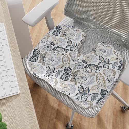 Image of Tailbone Pain Relief Cushion, Memory Foam Seat Cushion for Coccyx Sciatica Pain Pressure Relief Office Desk Chair