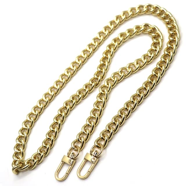 DINGDE Aluminum Chains Vintage Gold, Gold, Silver, Gun Black 10mm Replacement Light Purse Chain Shoulder Bag Straps