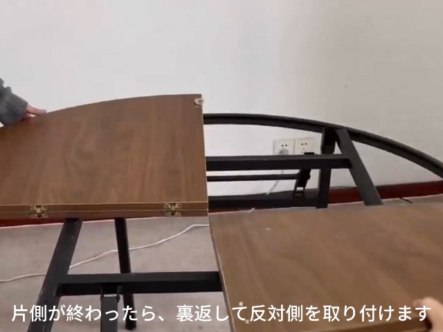 Amazon.co.jp: DKPLOE テーブル 天板 木製 円形の折りたたみテーブル