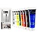 Produktbild Acrylfarbe, buntes Set mit 8 Tuben hoher Farbpigmentanteil, schnell trocknend, verschiedene kreative Kunsthandwerk für Kinder, je 120 ml