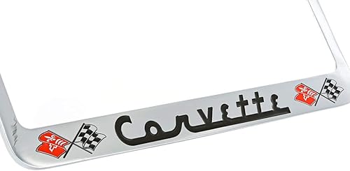 Miniatura 3 de Chevrolet Corvette C1 - Marco de matrícula de metal cromado