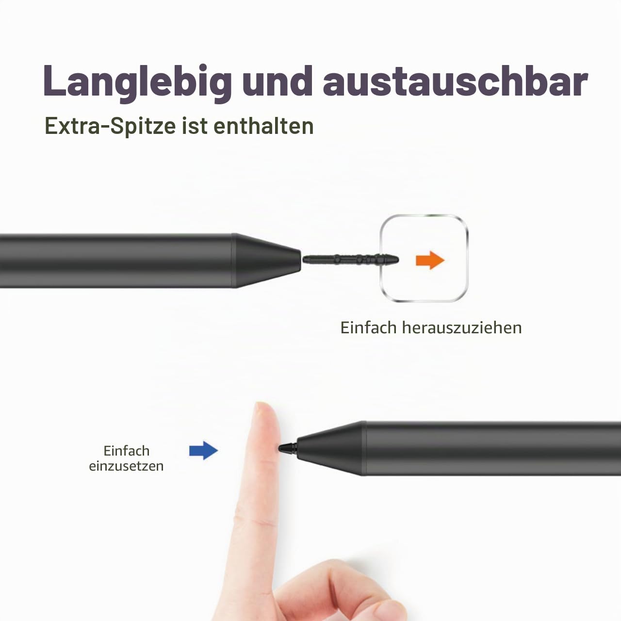 Penoval USI 2.0 Lite Eingabestift für Chromebooks und das Pixel Tablet | 4096 Druckstufen, flüssiges Schreibgefühl, aktiver digitaler Eingabestift für Amazon Fire Max 11, ASUS Flip CX5, Lenovo Duet