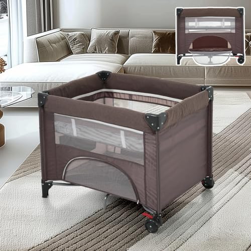 ベビーベッド 折りたたみ マットレス付 キャスター付き キャリーバッグ付 畳めるベビーベッド JPN-home289-babybed2