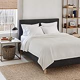 Eddie Bauer - Twin Heated Blanket, Soft Brushed Microplush Electric Blanket, Warm & Cozy Bedding (Cabin Comfort Ivory, Twin)