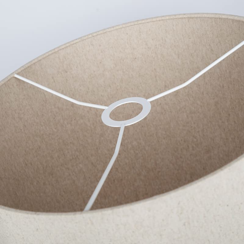 Uniqq Paralume in velluto/tessuto beige trasparente Ø 40 cm - 40 cm di altezza