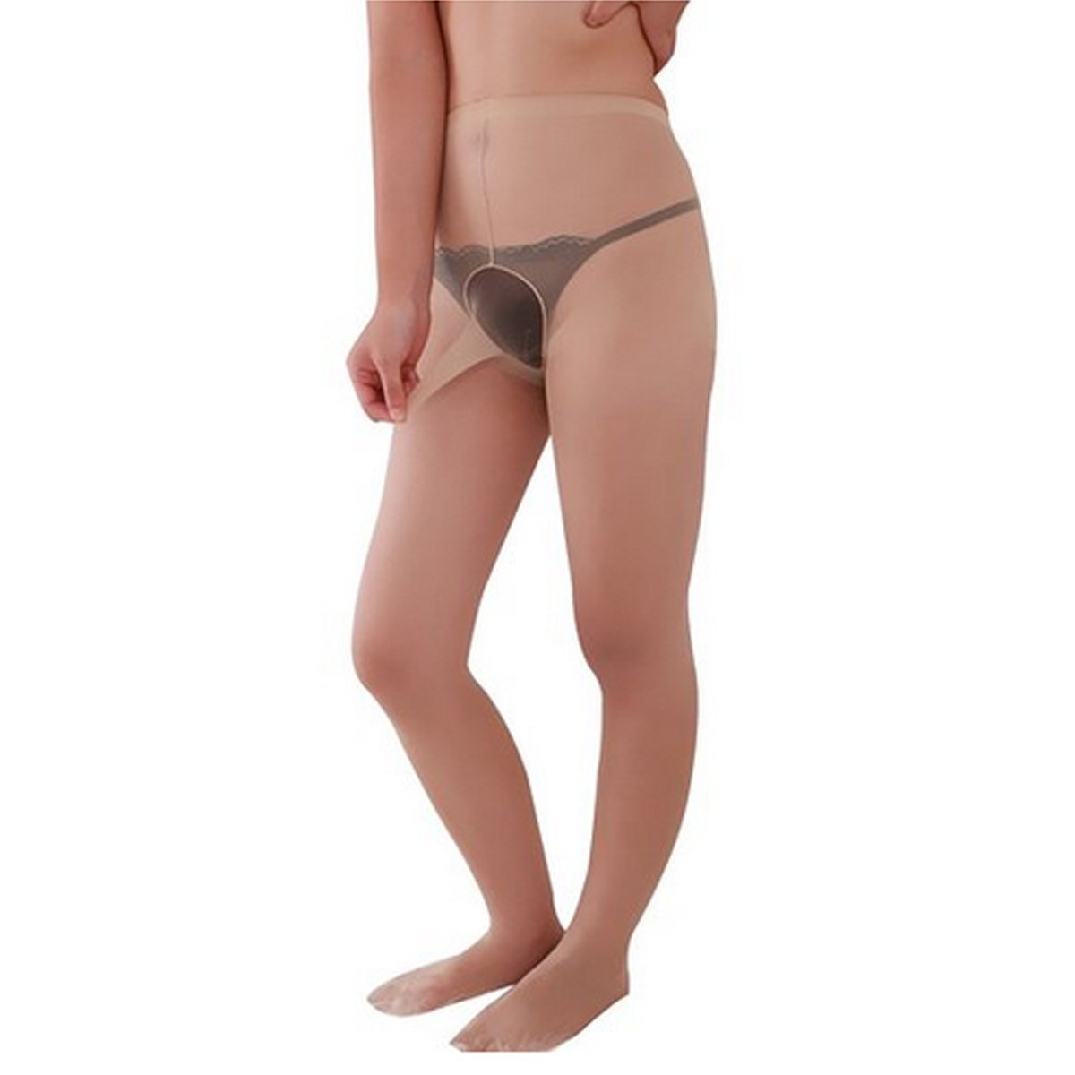 gleitmittel pulver Latex- Strumpfhose mit Penishülle - Hautengshop - All your Fetish Needs main image 0