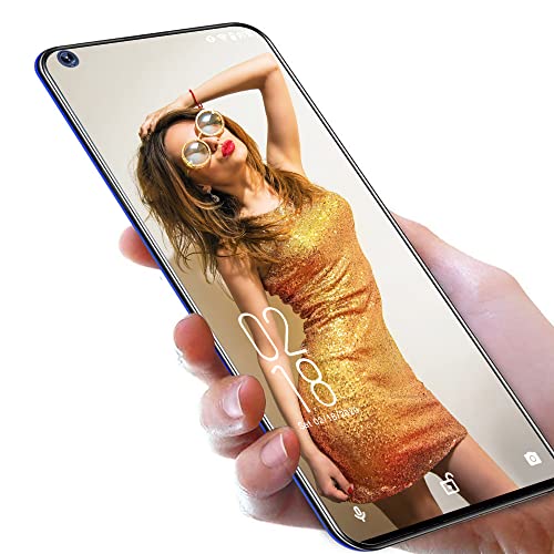 Unlocked Smartphone OUKITEL C21, 6.4“ FHD+Screen, Octa-core 4GB+64GB Cell Phone, 20MP Front Camera, Android 10 Unlocked Cell Phones, 4000mAh, Dual SIM 4G, GPS/Face ID，US Version Phones, Blue