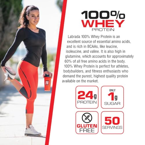 Labrada Nutrition 100% Whey Protein Chocolate 4.13 Pound thumb #1