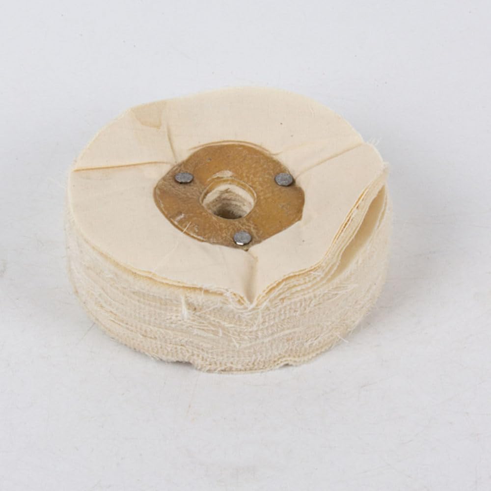 1 Stück 4 Zoll - 8"/200 mm Baumwoll-Polierscheibe für die Atemwege, Loch 5/8" Stoff-Polierscheibe, 1 Stück, 4 Zoll