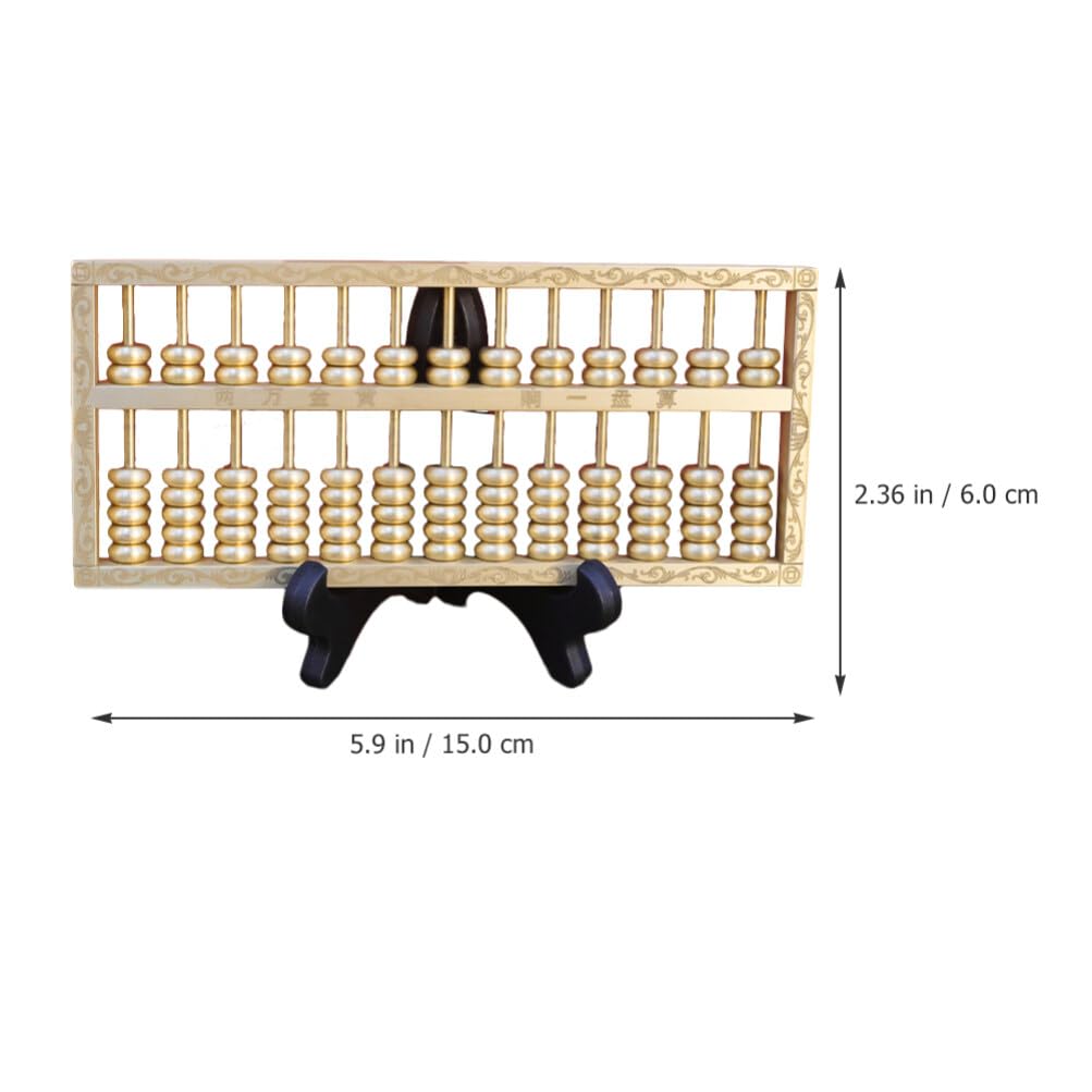 Boulier Feng Shui en laiton - Figurine chinoise - Calcul mathématique chinois pour attirer la richesse et la chance