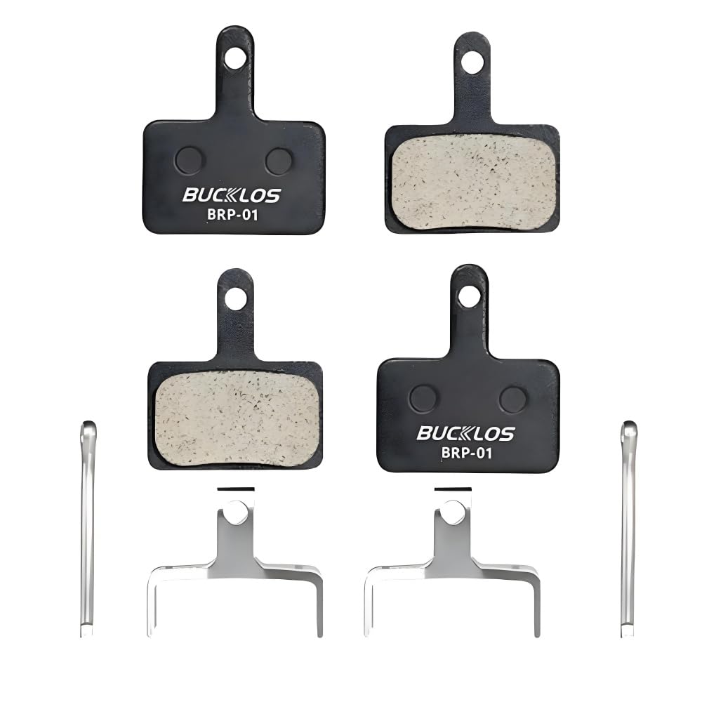 BUCKLOS Bike Brake Pads 4 Pairs Disc Brake Pads for Bicycle, mountain bike Electric Bike Brake Pads Replacement (Resin-2 pair) โ image 1