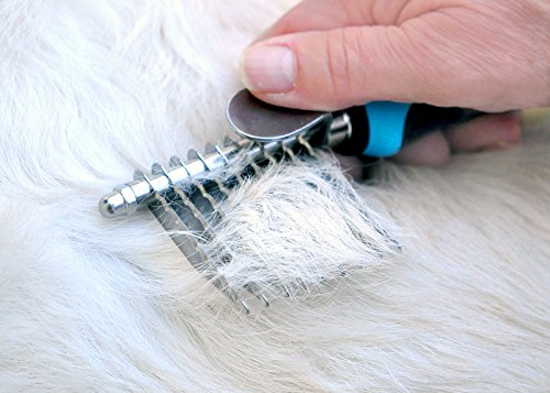 Vets Pride USA Dematting Comb for Dogs and Cats - Stainless Steel Tool for Tangles, Knots, and Matted Hair - Reversible… - Image 7