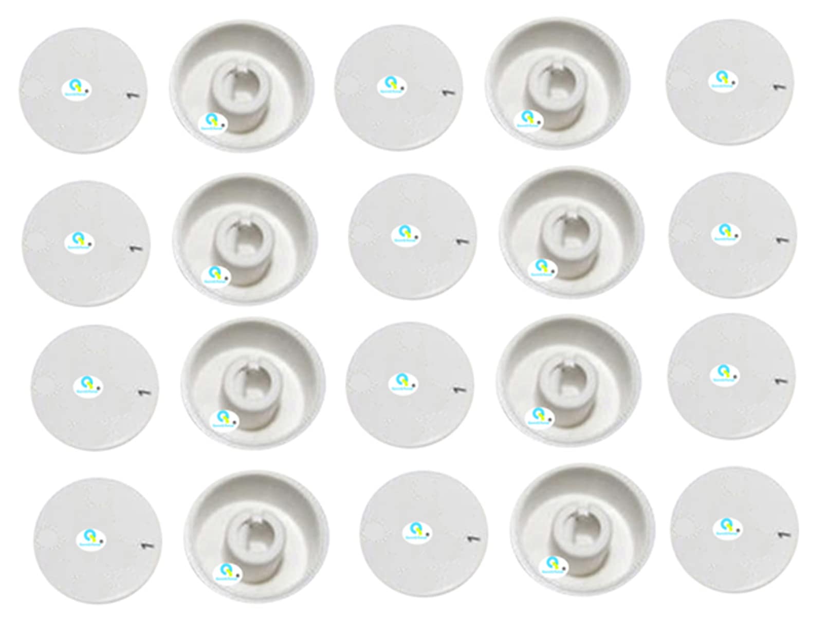 QemiQ Retail®-"Fan Speed Controller Knob".Normal Size 20 unit's White (Hole Size:7MM)