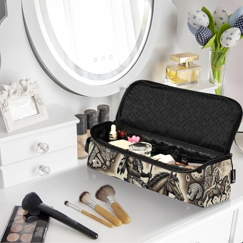 Bolsa de viaje para herramientas de cabello con alfombrilla para plancha y accesorios extraíbles para planchas, rizadores y secadores miniatura 7