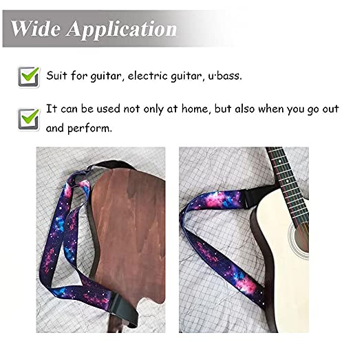Bestgle Sangle d’épaule souple pour guitare acoustique classique et électrique Motif ciel étoilé Violet - Les Beatles, Paul McCartney, John Lennon, RIngo Starr, George Harrison Bestgle Sangle d'épaule souple pour guitare acoustique classique et électrique Motif ciel étoilé Violet – Image 7