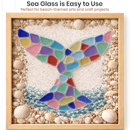 Nuances de mer variées en verre pilé doux pour création décorative - 6