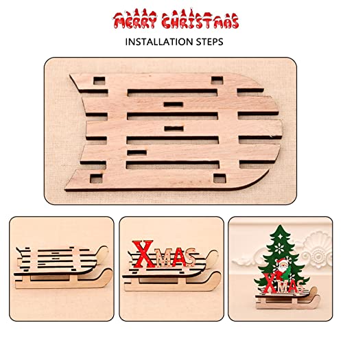 FUZITONG CAI, Cartello da Tavola di Natale, in