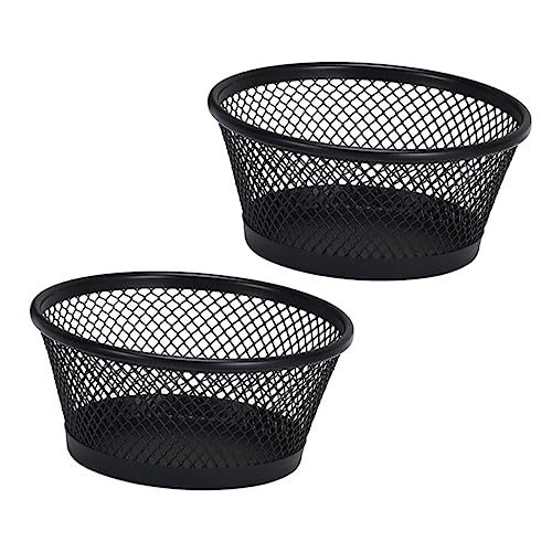 NAMOARLY 2Pcs Creative Mesh Paper Clip Holder Multi Functional Desk Organizer Stylish Table Decoration for Office Supplies Scratch Resistant Design for Paper Clips