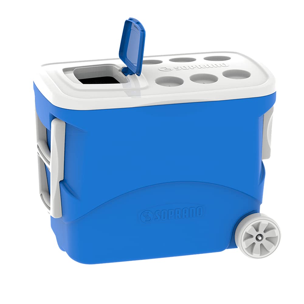 Caixa Térmica Tropical 50L com Rodas, Soprano, Azul, Grande