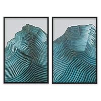 SIGNWIN Framed Canvas Wall Art Abstract Beach Canvas Prints Home Artwork Decoration for Living Room,Bedroom - 16