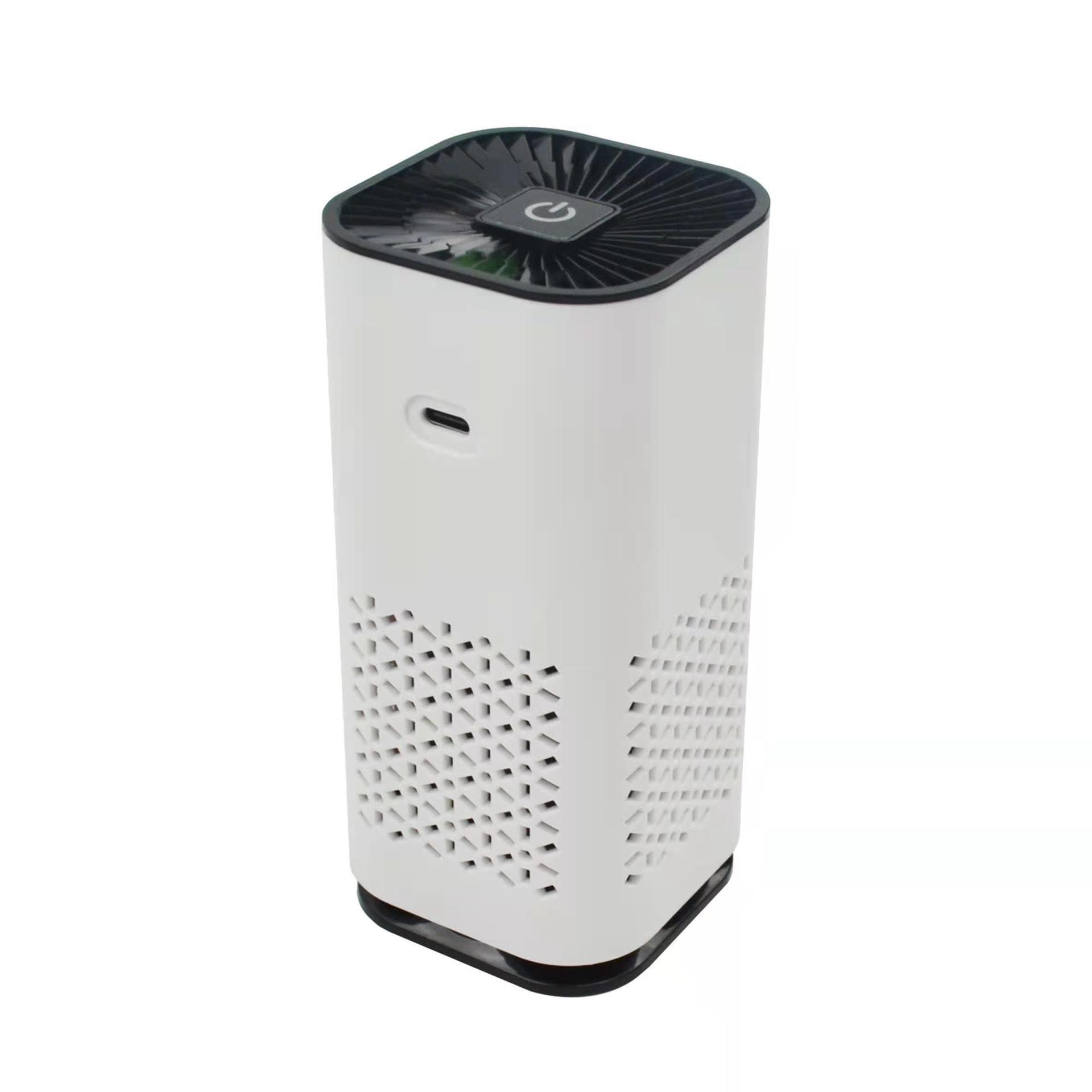 Portable Air Purifier with Negative Ion Generator Car and Home Air Freshener White