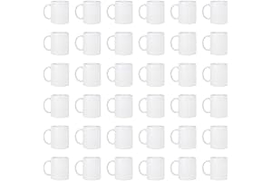 Sublimation Blank 11oz Ceramic Mugs with 36 Pack
