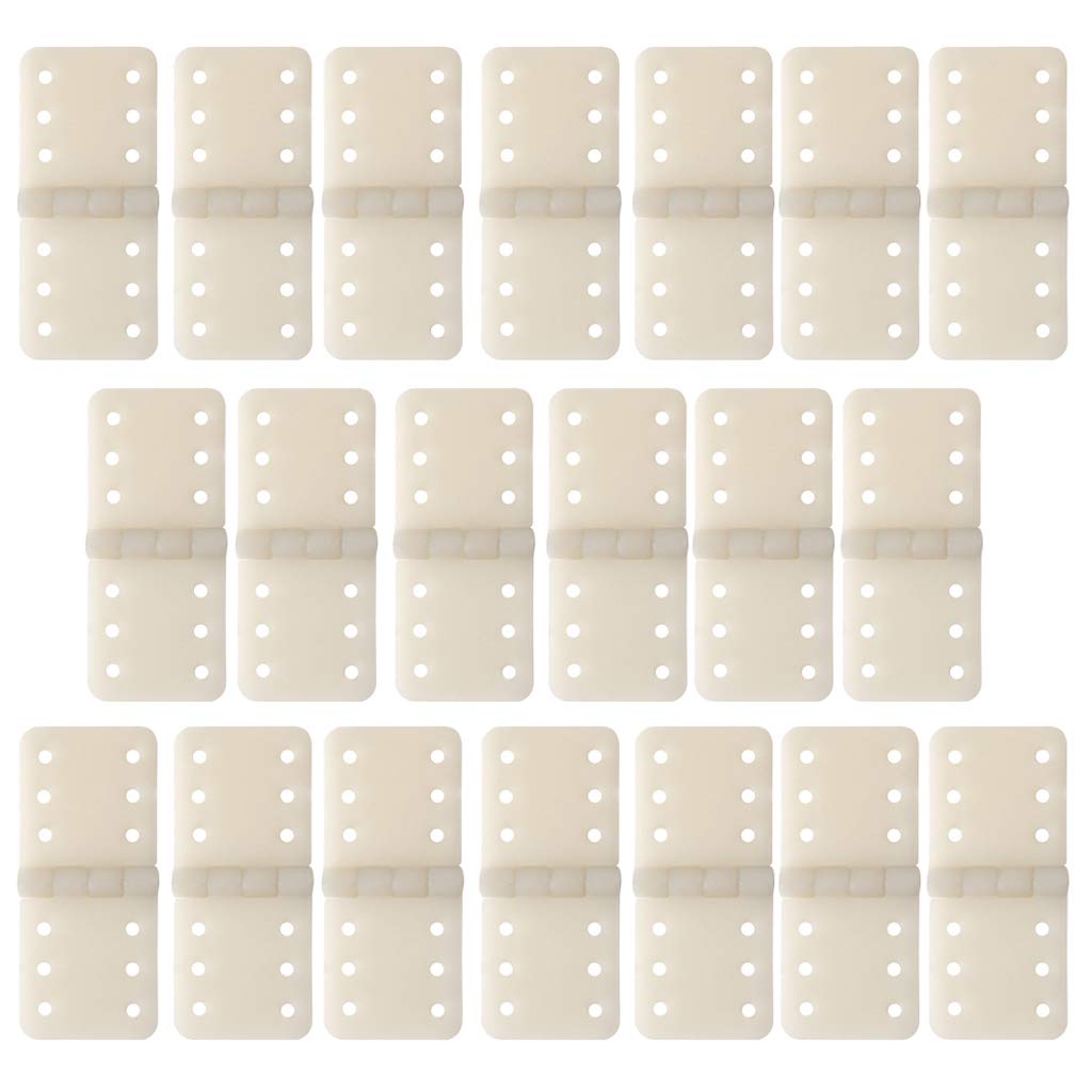 angwang Hinge Servo Linker,20pcs Hinge Linker Plastic Small for RC Airplane Aircraft Helicopter Quadcopter White