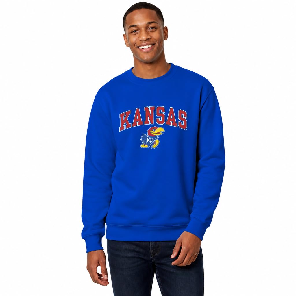 NCAA College Sweatshirt Fleece Crewneck Pullover for Men and Women