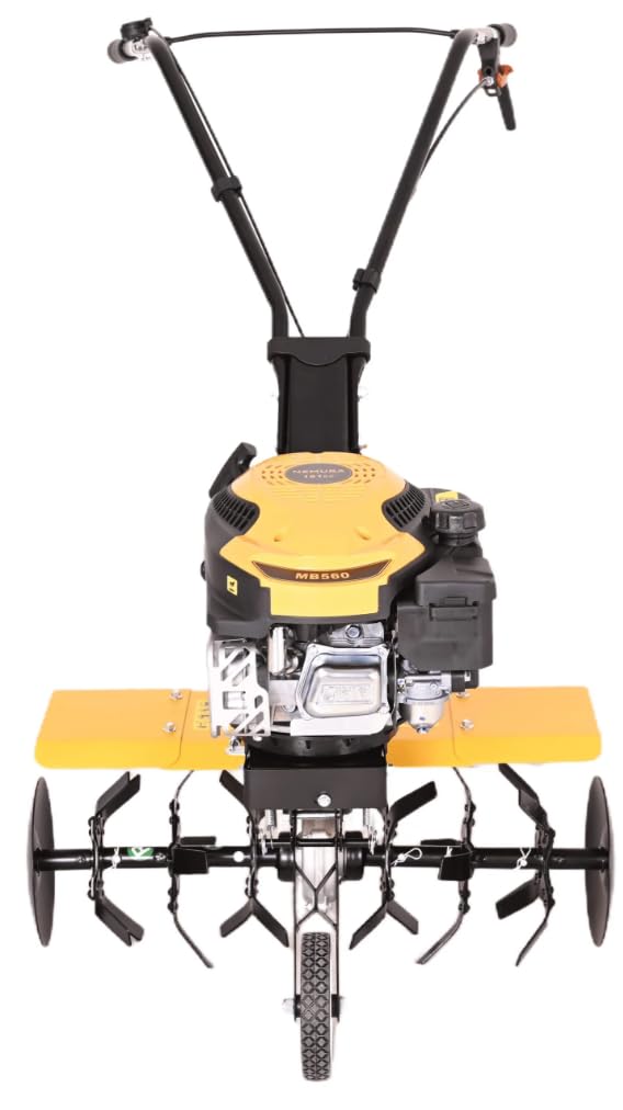Nemura Motobineuse Thermique 161cm3 - Largeur de Travail 56 cm - Performante, Légère et Maniable - Moteur 4 Temps - Marche Avant Simple - Qualité Professionnelle - Marque Française