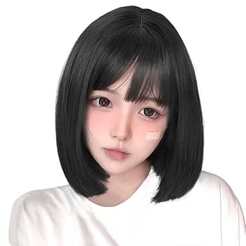 Amazon.co.jp: AISIHAIRウィッグ ボブ 黒 ブラック ショートボブ