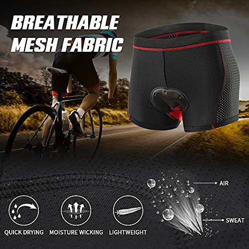 Calzas ciclistas para hombre con acolchado 3D gel miniatura 4