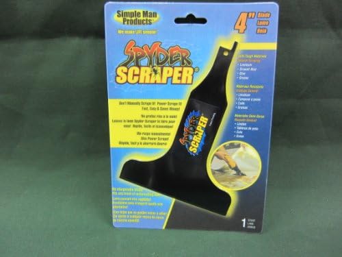 Spyder 00108 4" Black Scraping Tool Attachment For Reciprocating Saw