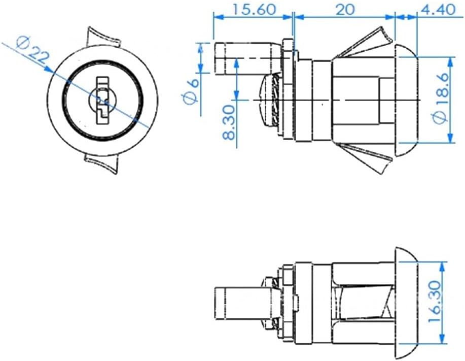 Furniture Central Lock Triple Lock Cabinet Lock With Door Lock Rod Metal Cabinet File Lock Zinc Alloy Construction Office Security Keys Included Simple Installation Secure Document Storage(Short)