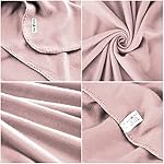 Fleece Throw Blanket Set Bulk for Travel Kids Outdoor Wedding Pet (Pink, Pack of 6 50x60 Inches) - Image 5