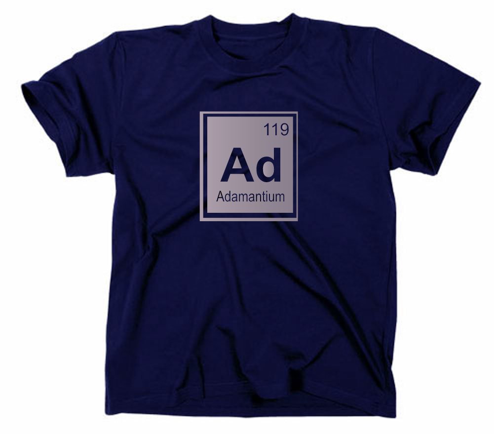 Styletex23 Men's Blue Adamantium T-Shirt, Xl, Navy