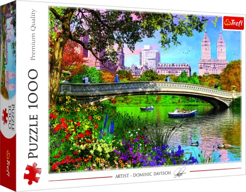 Trefl-1000 Piezas, Vista, Manhattan, Parque Verde, Rompecabezas DIY, Pasatiempo Creativo, Regalo, Diversión, clásicos para Adultos y niños a Partir de 12 años Puzzle, Color Central Park, Nueva York