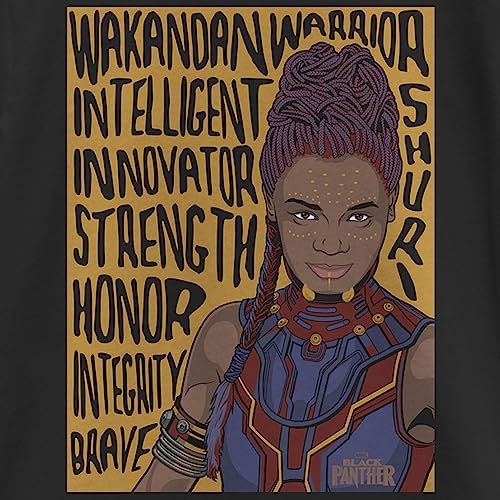 T-shirt Marvel Shuri pour fille en coton à manches courtes - 2